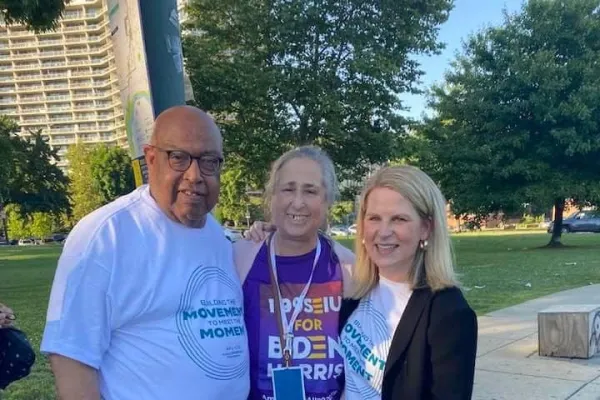HVALF Secretary-Treasurer Cynthia Wolff with AFL-CIO Secretary-Treasurer Fred Redmond and AFL-CIO President Liz Shuler